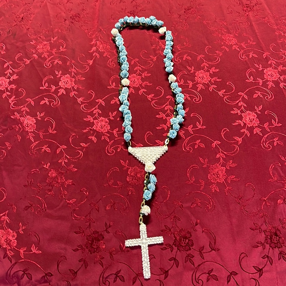 Hand made Rosary 25” long